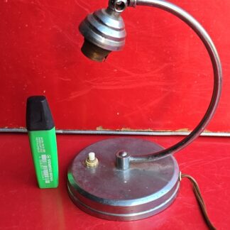 Pied de lampe art-déco en métal chromé, dlg Adnet Moderniste