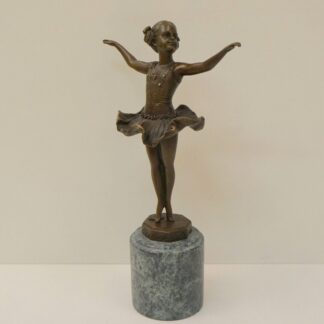 Statue Sculpture Danseuse Style Art Deco Style Art Nouveau Bronze massif Signe