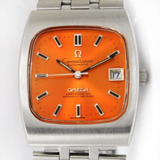 Vintage Omega Constellation Automatic Date Men Steel Watch Ref 166.058