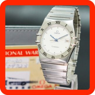 Vintage 1991 [N-MINT] OMEGA Constellation Silver Cal.1438 396.1070 34mm Date Men