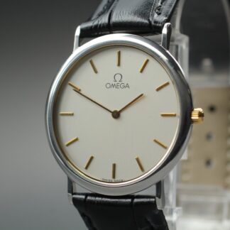 Vintage 1991 Omega De Ville White Dial Cal.1378 Ref.195.0075.2 Quartz Near Mint