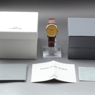 [Near MINT] Omega De Ville Cal.1378 Ref.195.2378 Gold QZ Men's From JAPAN W605