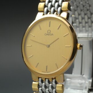 "NEAR MINT" Omega De Ville Cal.1378 Gold Round Quartz Men's Watch From JAPAN