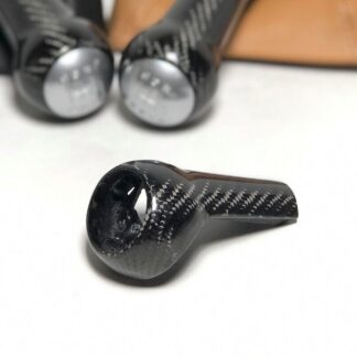 Real carbon Porsche 997 987 shift knob shifter leather lollipop replacement 2x2