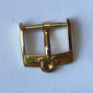 VINTAGE BOUCLE OMEGA EN PLAQUE OR 14 MM @ OMEGA BUCKLE 14 MM @ 100% ORIGINALE N3
