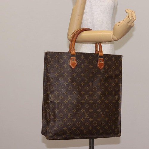 LOUIS VUITTON Monogram Sac Plat Hand Bag Vintage M51140 LV Auth bs29434 – Image 17