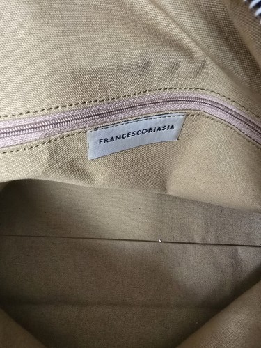 Vintage Francesco Biasi Black Patent Leather Large Silver Buckle Tote Purse – Image 8