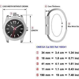 *Exc+5* Vintage OMEGA Geneve Cal.565 Automatic Gold Men 34mm *Non-genuine crown*