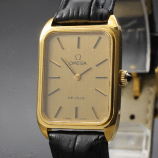 Vintage 1978 [Near MINT] Omega De Ville Cal.625 23mm Manual Wind Gold Tank Men's