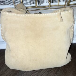 Francesco Biasia Bohemian Cottagecore Hippy Suede Adjustable Shoulder Strap Tote