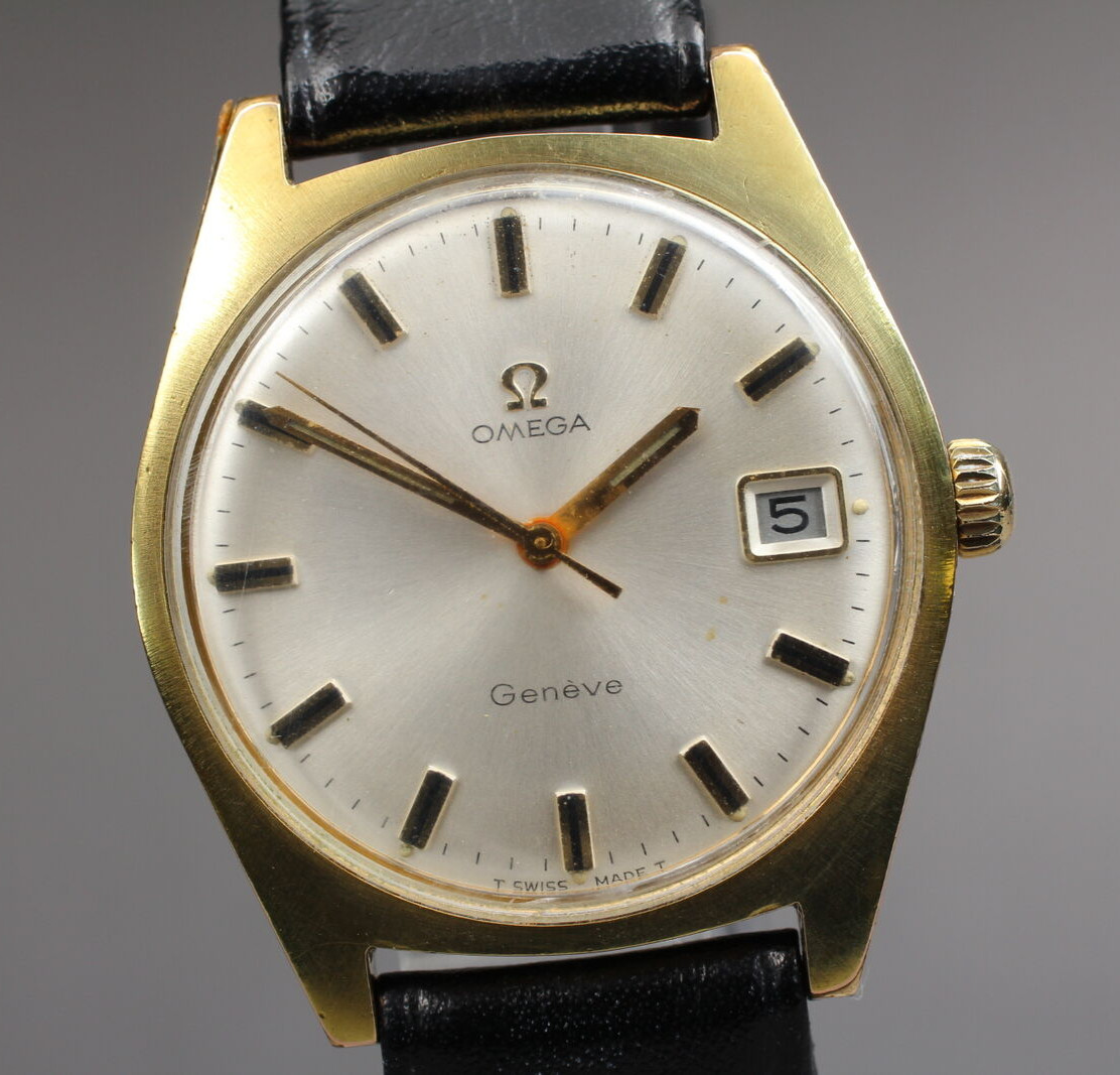 Montre vintage années 70 Omega Genève Cal.613 à remontage manuel 34 mm ton...