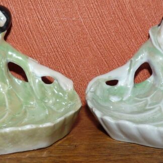 2 figurines style Art Déco : Baigneuses de 1930