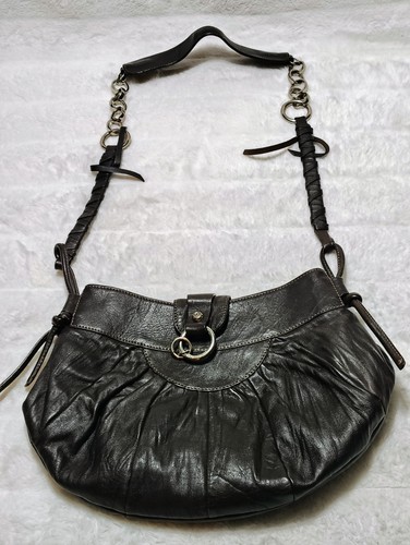 FRANCESCO BIASIA Brown Leather Shoulder Bag