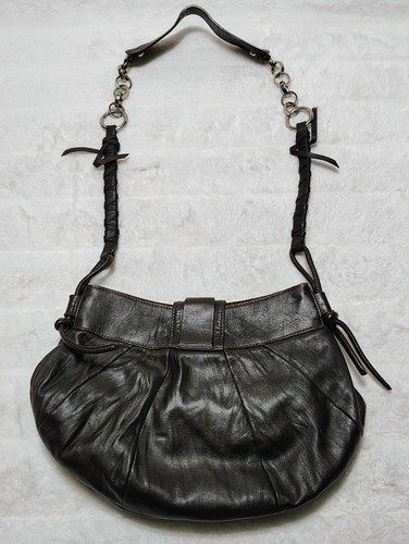 FRANCESCO BIASIA Brown Leather Shoulder Bag – Image 6