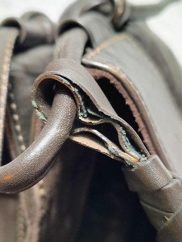 FRANCESCO BIASIA Brown Leather Shoulder Bag – Image 10