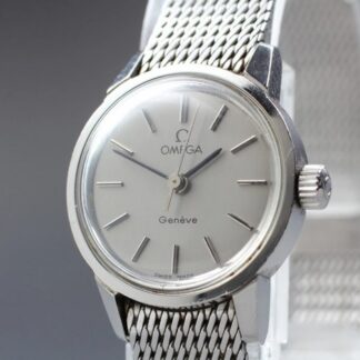 Vintage 1974 [Near MINT] Omega Geneve Cal.635 22mm Manual Winding Silver Women's