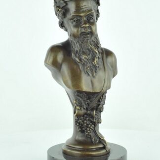 Statue Sculpture Bacchus Style Art Deco Style Art Nouveau Bronze massif Signe
