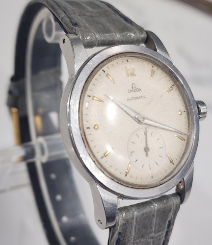 Vintage Omega Automatic Bumper Ref 2491 Cal 28.10.RA 34mm Men's Stainless Watch – Image 6