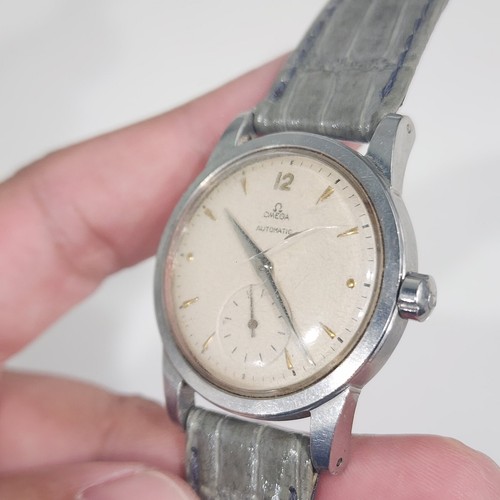 Vintage Omega Automatic Bumper Ref 2491 Cal 28.10.RA 34mm Men's Stainless Watch – Image 11