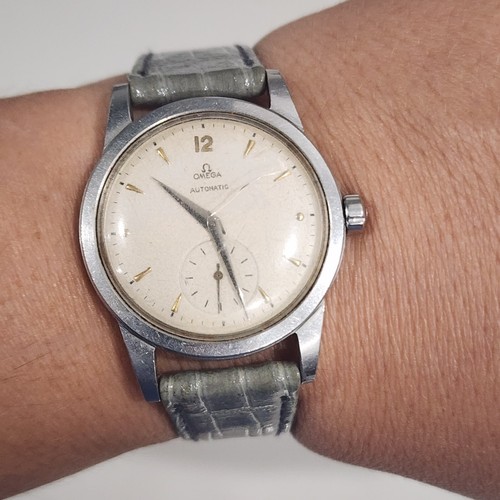 Vintage Omega Automatic Bumper Ref 2491 Cal 28.10.RA 34mm Men's Stainless Watch – Image 13
