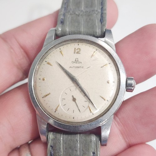 Vintage Omega Automatic Bumper Ref 2491 Cal 28.10.RA 34mm Men's Stainless Watch – Image 16