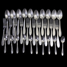 Ménagère 30 Pièce fourchettes Cuillères Petites Cuillères ARGENTAL Art Déco