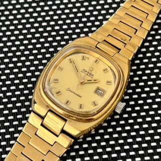 OMEGA Seamaster 684 Automatic Watch Vintage Women's 566.0088 Gold Dial