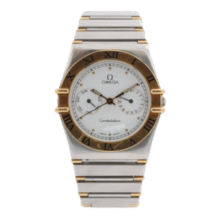 Vintage 34mm Omega 396.1070 Constellation Men's Quartz Wristwatch 1445 Two Tone