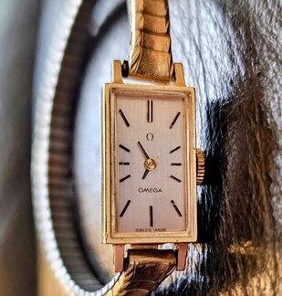 Omega, Vintage, 14K, Yellow Gold, Ladies, Mechanical, Wind Up, Watch, Working.