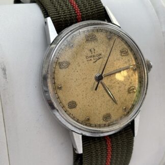Vintage 1944 OMEGA Fab Suisse Manual Wind Stainless Steel Mens Watch 35mm - Read