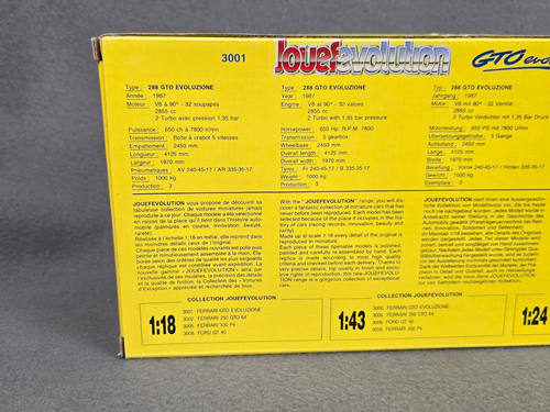 *IOB!* Jouef evolution 1:18 Scale 3001 Ferrari 288 GTO evoluzione – Image 17