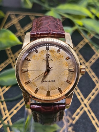 1958 VINTAGE OMEGA SEAMASTER Ref 2846 2848 Automatic Cal. 501, Tropical Patina – Image 2