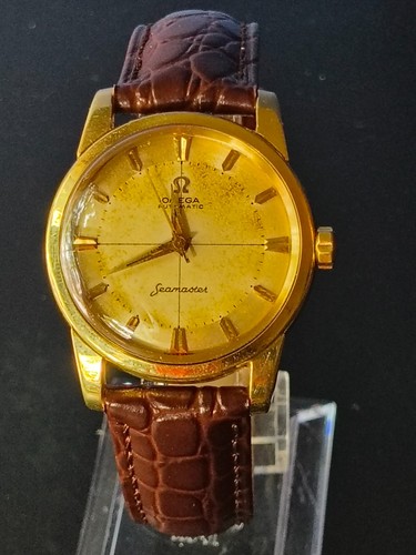1958 VINTAGE OMEGA SEAMASTER Ref 2846 2848 Automatic Cal. 501, Tropical Patina – Image 6