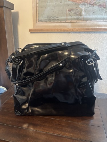 Francesco Biasia Black Leather Bag Thelma