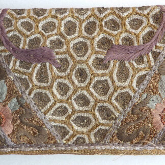 Sac de soirée pochette en tissu brodé ART DECO vers 1920 bag purse