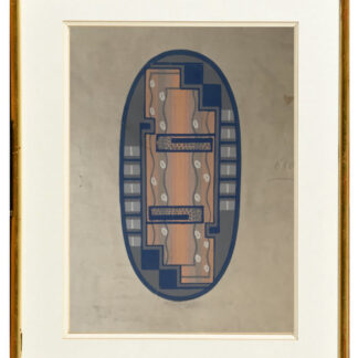 GOUACHE PROJET DE DECORATEUR TAPIS EPOQUE ART DECO 1930 (78)