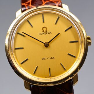 Montre Homme Vintage Exc+4 OMEGA De Ville TOOL 104 à Remontage Manuel 33mm Or...