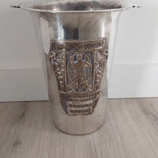 SEAU VIN BLANC ART DECO METAL ARGENTÉ RENEKA n. champagne