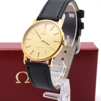 Vintage [Near MINT w/Box] OMEGA De Ville Gold Hand Winding Mens Watch From JAPAN