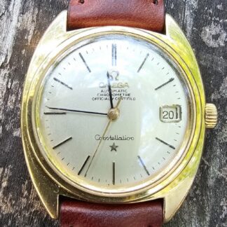 L@@K OMEGA CONSTELLATION Automatic Chronometer date 14k gold capped  Cal.564