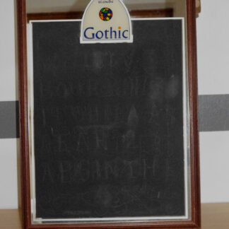 Plaque publicitaire Ardoise sur miroir - Bière Gothic - 44 x 63,5 cm