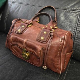 Francesco Biasia top handle purse/bag  Designer Leather