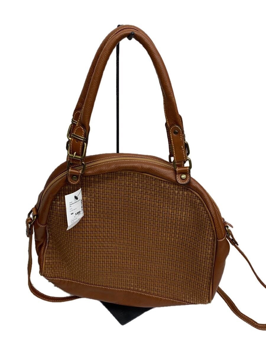 FRANCESCO BIASIA 2WAY Leather Shoulder Bag Brown Used