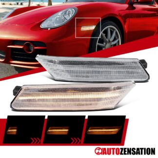 Fit 2005-2012 Porsche 911 997 Boxster 987 Sequential LED Side Marker Signal Lamp