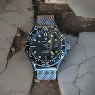 007 Pagani, Seiko Nh35, saphire glass *Upgraded  mesh bracelet similar to omega