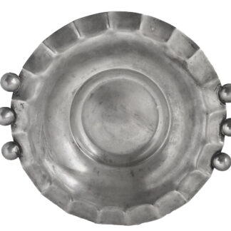 coupe ou coupelle art déco moderniste en  métal argenté  estampillé - a voir !!!