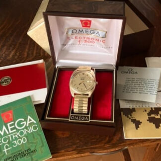 Vintage OMEGA Constellation  f300 Cal 1260 Tuning Fork Watch w/ box & papers