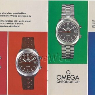 Véritable Corfam Bracelet Montre pour Omega Chronostop Références 145 Et 147