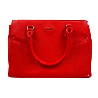 Francesco Biasia Femme Rouge Cuir Écologique Sac à Main Épaule Sac Bandoulière