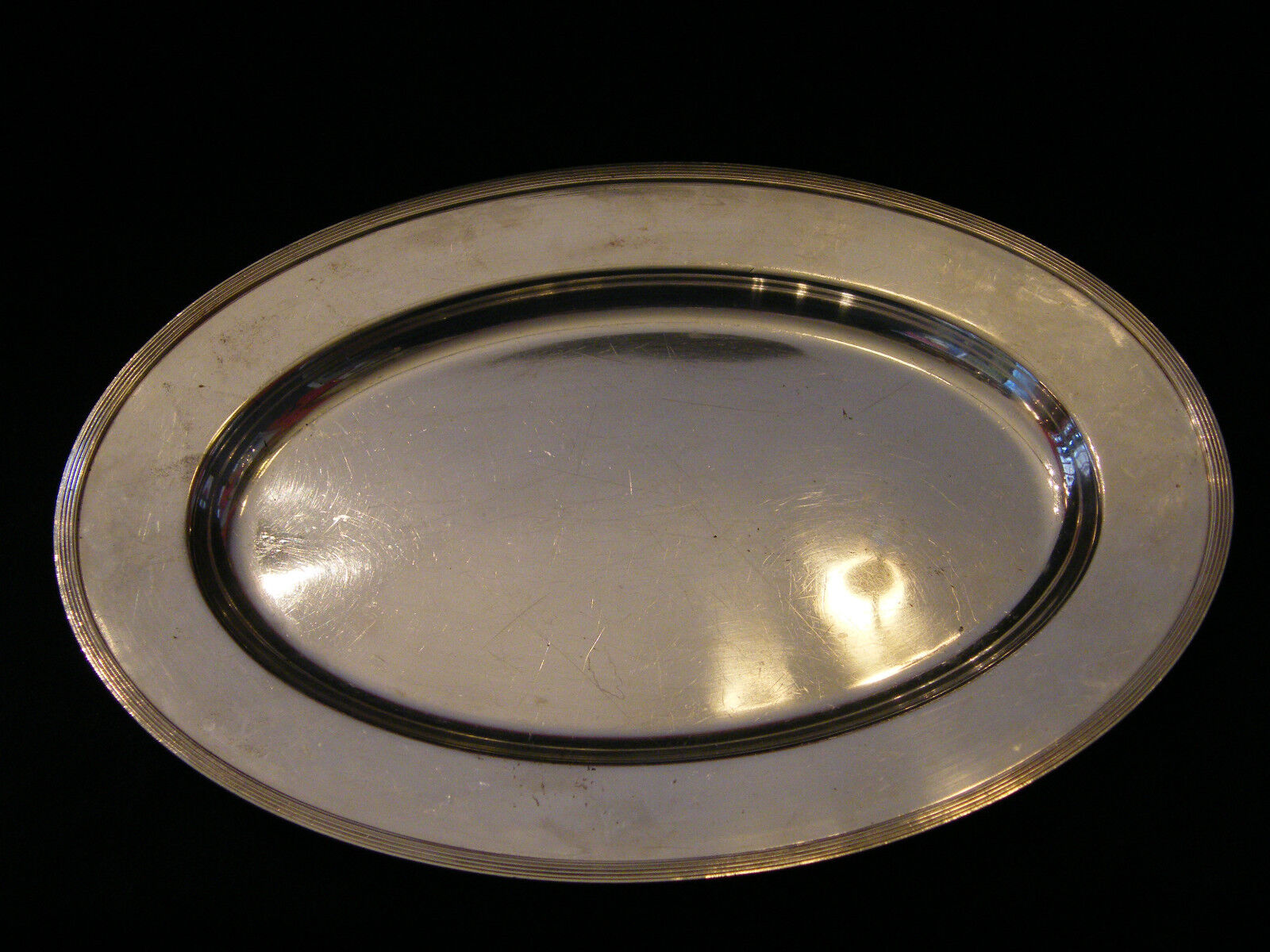 Christofle Argent Plat Art Déco Argent Plaqué Silver Silber 40,5 cm